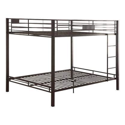 Metal Queen/Queen Bunk Bed, Black Sand