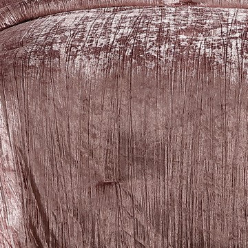 Jay 2 Piece Twin Comforter Set, Polyester Velvet, Deluxe Texture, Pink