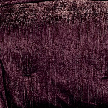 Jay 2 Piece Twin Comforter Set, Purple Polyester Velvet Deluxe Texture