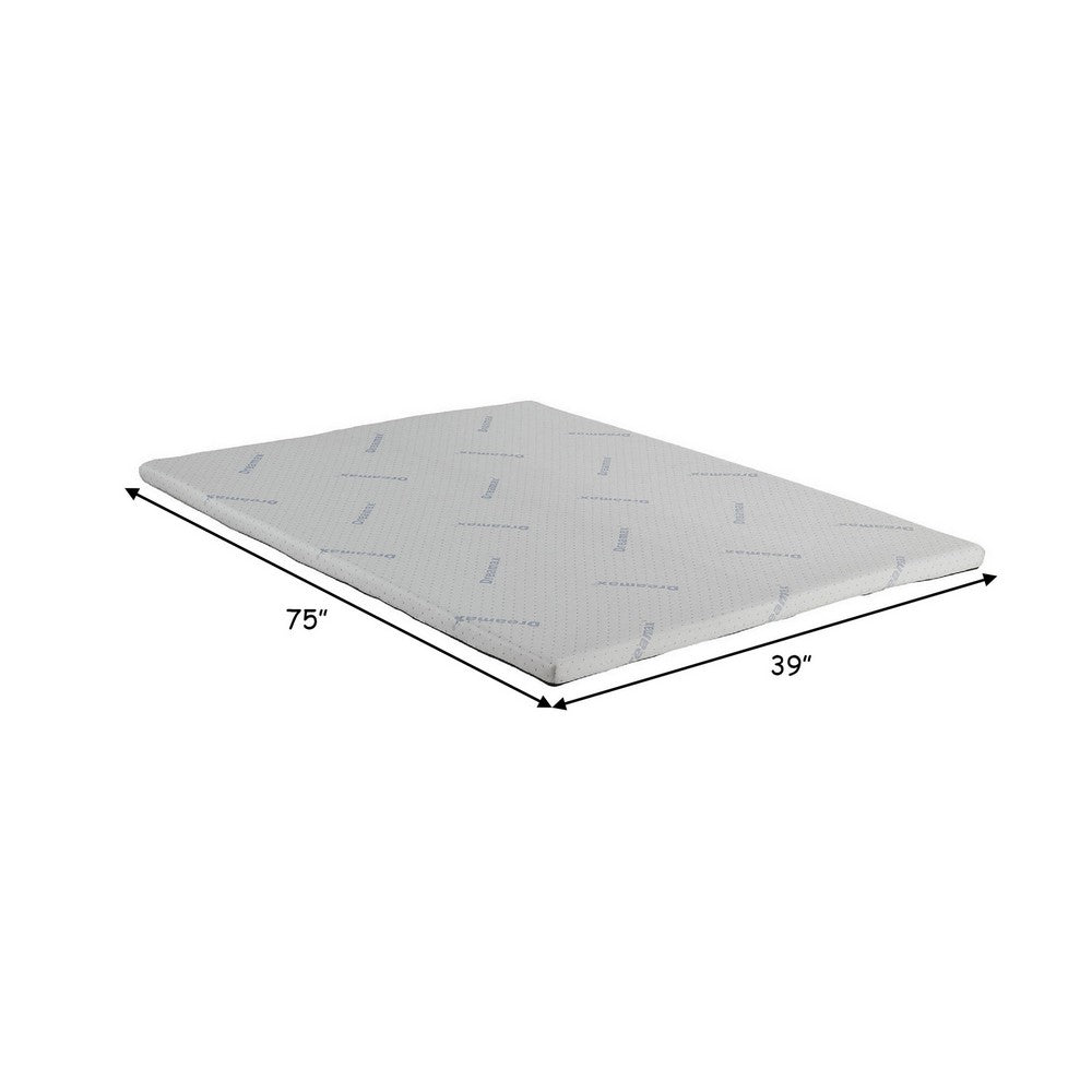 Elf 2 Inch Quilted Twin Size Mattress Topper for Bed, Soft Memory Foam