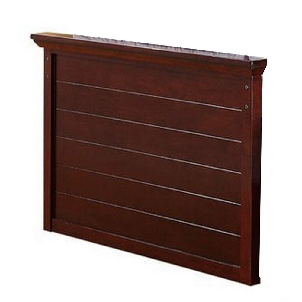 Toni Twin Size Trundle Bed with 6 Drawers, Bookcase Headboard, Brown Wood