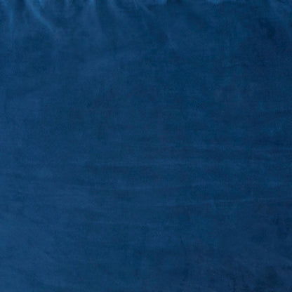 Olio 70 Inch Bean Bag, Round, Foam Filling, Velvet Upholstery, Navy Blue
