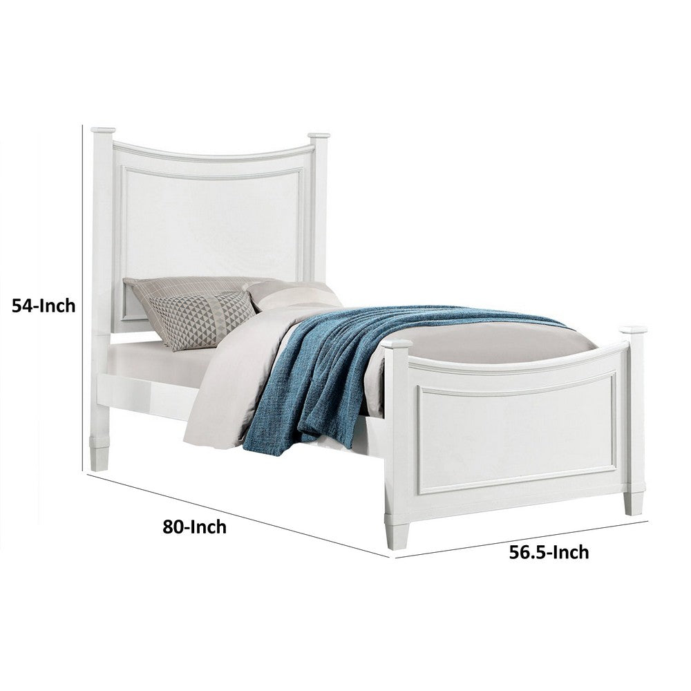 Joly Full Size Kids Bed with Cradle Inspired Trundle Storage, White