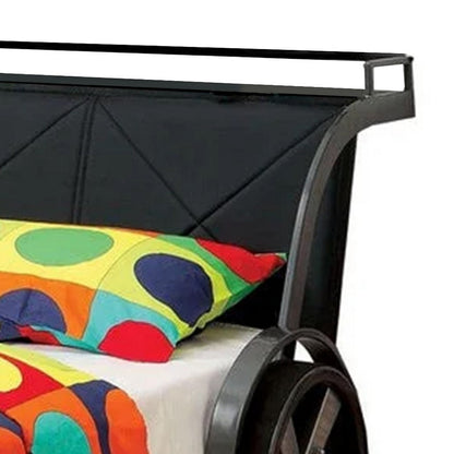 Gatsy GT Race Car Kids Full Bed with Headboard Shelf