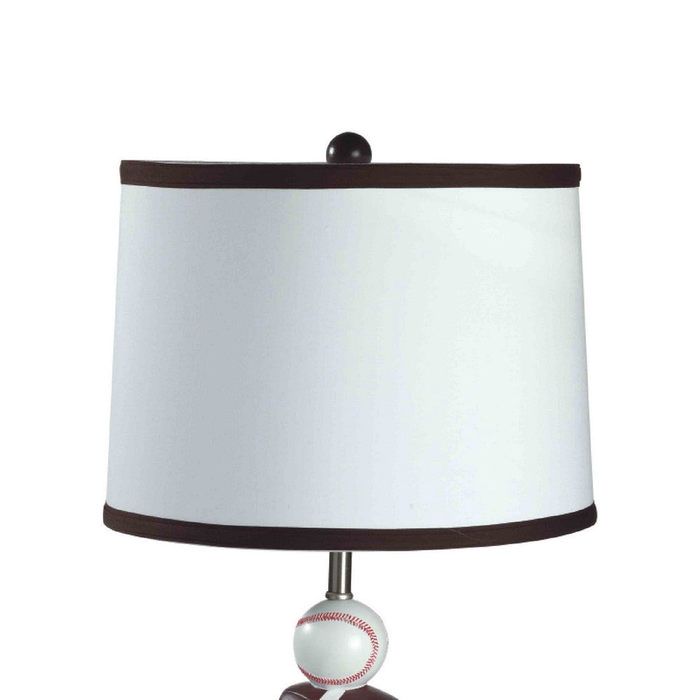 Sports Table Lamp, Basketball, Football, Soccer, 25 Inch for Athlete Kids