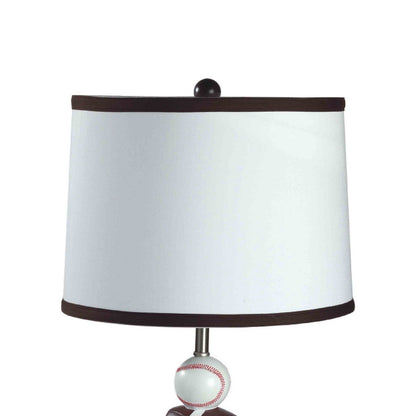 Sports Table Lamp, Basketball, Football, Soccer, 25 Inch for Athlete Kids